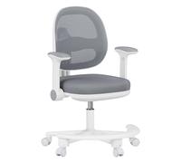 MARK ADLER Junior 3.6 Chaise de Bureau pour Enfant Évolutive - Siège Ergonomique réglable en Hauteur avec Repose-Pieds et Accoudoirs Discountables - pour Enfants 90-160 cm - Gris
