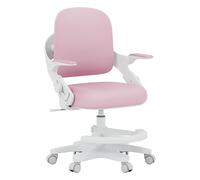 MARK ADLER Junior 4.3 Chaise de Bureau Enfant - Chaise Ergonomique pivotante - Chaise évolutive 90-150 cm - Dossier réglable - Repose-Pieds - Accoudoirs rabattables 0-90° - Rose