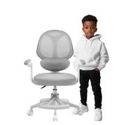 MARK ADLER Junior 4.5 Gris | Chaise pivotante réglable pour enfants et adolescents | Réglable en hauteur