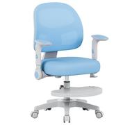 MARK ADLER Junior 5.0 - Chaise de Bureau pour Enfant à partir de 6 Ans - Réglable pour Taille 80 à 170 cm - Fauteuil pivotant Ergonomique avec Repose Pieds et roulettes sécurisées - Bleu