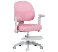 Chaise de bureau enfant MARK ADLER Junior 5.0 Rose - Ergonomique, Hauteur et profondeur réglables, Accoudoirs, Repose-pieds