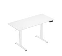 MARK ADLER Leader 7.0, Bureau électrique réglable en Hauteur, 120 x 60 cm, 3 Commandes à mémoire, Support Casque, Moteur Silencieux, Charge maximale 80 kg, Pieds réglables, Design Minimaliste, Blanc