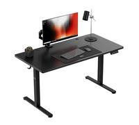 MARK ADLER Leader 7.3, Bureau électrique réglable en Hauteur 72-118 cm, Moteur Silencieux 50 kg, Plateau 140×60 cm, Panneau ErgoHub Flex LED, Cadre métallique renforcé, Noir