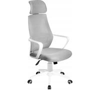 Mark Adler Manager 2.8 Chaise de bureau ergonomique avec support lombaire et appui-tête réglable Mesh HD jusqu'à 130 kg Gris