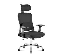 MARK ADLER Manager 3.2 | Chaise de bureau ergonomique avec soutien lombaire et appuie-tête réglable | Noir
