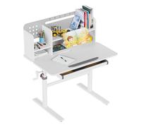 MARK ADLER Study 5.0 Bureau Enfant Réglable en Hauteur, avec Tiroir, Gris