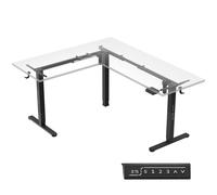 MARK ADLER Xeno 7.6 | Support de bureau réglable en hauteur Piétement de table réglable électriquement | Supports de pieds réglables | Noir
