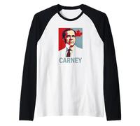 Mark Carney Pop Art/Premier ministre Canadien Mark Carney Manche Raglan