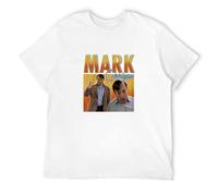 Mark Corrigan Peep Show Super Hans Jeremy Homage Usbourne T-Shirt Graphic Tee Printed Top Mens White Shirt 3XL