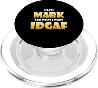 Mark Costume IDGAF Meme Personalized First Name Mark Joke PopSockets PopGrip pour MagSafe
