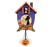 Mark Feldstein & Associates Peanuts Horloge Coucou Snoopy Linus Lucy It's The Great Pumpkin Halloween 43,2 cm Joue des Sons effrayants