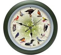 Mark Feldstein Horloge Murale 20e Anniversaire Motif Oiseau Chantant 33 cm