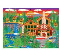 Mark Frost Dozing Bear Lodge Puzzle 1000 pièces