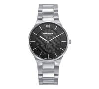 Mark Maddox HM1028-57 - Montre homme analogique trois aiguilles 40 mm, boîtier et bracelet en acier, cadran noir, WR 50 m