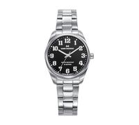 Mark Maddox MM1032-55 - Montre femme analogique trois aiguilles 32 mm, boîtier et bracelet en acier, cadran noir avec chiffres arabes, WR 50 m