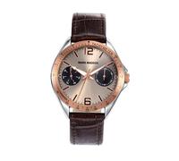 MARK MADDOX WATCHES Mod. SEPT16 HC7006-45 - DAY AND DATE - CASE: STAINLESS STEEL AND SOLID METAL - 44 mm - LEATHER/ CUOIO STRAP