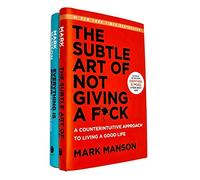 Mark Manson Collection 2 Books Set (L'art subtil de ne pas s'en foutre, [Broché] Tout est foutu)
