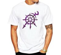Mark of Chaos - Slaanesh Men's White Clothing Short Sleeve Round Neck T Shirt Summer The Fashion T-Shirt White L