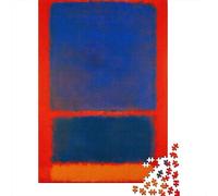 Mark Rothko Casse-tête Art, Puzzle en Bois Tableaux célèbres du Monde, Puzzles Adultes Et Adolescent, Peinture Puzzle Impossible, Famille Éducatifs Jouet 1000 Pièces