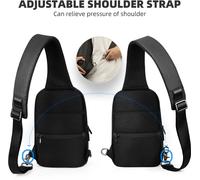 MARK RYDEN TSA Lock Crossbody Men Bag Waterproof USB Charge Chest Pack Short Travel Messengers Chest Shoulder Bag Men