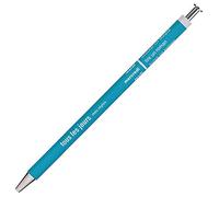 MARK´S Days Tous les Jours DAY-BP4-TQ Stylo bille en bois et métal Turquoise Pointe 0,5 mm