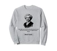 Mark Twain A Rightly Timed Pause Cadeau pour Homme et Femme Sweatshirt