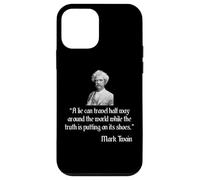 Mark Twain Chemise Mark Twain La citation de la vitesse d'un mensonge Coque pour iPhone 12 mini