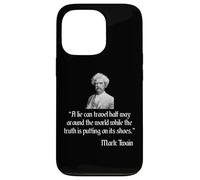 Mark Twain Chemise Mark Twain La citation de la vitesse d'un mensonge Coque pour iPhone 13 Pro