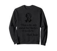Mark Twain Chemise Mark Twain Man Blushing Citation Sweatshirt