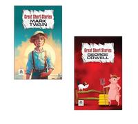 Mark Twain + George Orwell Great Short Stories | Best Life | Feel Good | Learning | Growth | Short Stories (Set Of 2 Books)