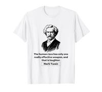 Mark Twain Le Rire est Une Arme Efficace T-Shirt
