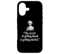 Mark Twain Shirt Citation The Secret of Getting Ahead Coque pour iPhone 17