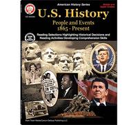 Mark Twain U.S. History Workbook-Grades 6-12 American History, People and Events From 1865-Present With Maps and Timelines, Classroom or Homeschool Curriculum (96 pgs)
