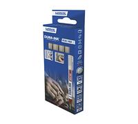 MARKAL 22242 Retail Pack DURA-Ink 5-MARQUEUR Pointe Fine ET Longue pour Trous (2 Noirs+1ROUGE+1BLEU)