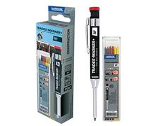 MARKAL 96264 Trades-Marker Dry Starter Pack, 1 crayon Trades-Marker Dry + 1 pack de recharges, Graphite/Jaune/Rouge