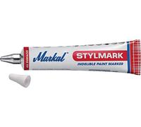 Markal 96653 Stylmark Marqueur, Pointe bille 3 mm en acier, Jaune, 1 Unité (Lot de 1)