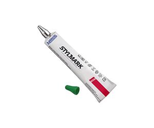 Markal 96658 Stylmark Marqueur, Pointe bille 3 mm en acier, Vert, 1 Unité (Lot de 1)