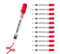 MARKAL 96822 Valve Action Paint Marker, Pointe ogive de 2-4 mm, Rouge (Pack de 12)