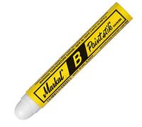 Markal B Paintstiks Lot de 3 bâtons de peinture pour le marquage du métal, du bois et du caoutchouc Blanc