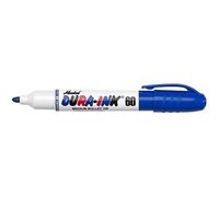 Markal Dura-ink Encre permanente marqueur avec pointe ogive moyenne, bleu, 12