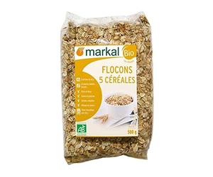 MARKAL Flocons 5 Céréales 500G Bio - Le paquet de 500g
