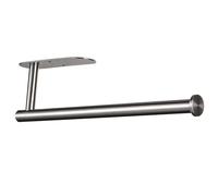 Markcco Porte-Serviettes en Papier Autocollant ou à vis pour Cuisine, Salle de Bain, en Acier Inoxydable, argenté