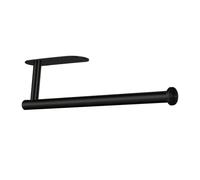 Markcco Porte-Serviettes en Papier - Support Mural pour Cuisine - Autocollant ou vis - en Acier Inoxydable - Noir