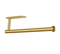 Markcco Porte-Serviettes en Papier - Support Mural pour Cuisine - Autocollant ou vis - en Acier Inoxydable, Or