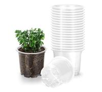 MARKELL 20 Pots de Pépinière de 5,7 Pouces en PP pour Plantes : Pots de Bouturage avec Trous de Drainage.