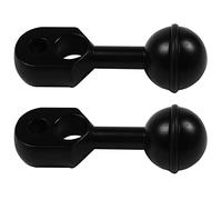 MARKELL 2X Balle de 1 Pouce À Bras Agrafe de Tête pour Lampe de Caméra Vidéo d'action Accessoires de Adaptateur Agrafe de Papillon Tête de Boule de Plongée