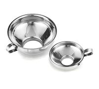 MARKELL Entonnoir de Mise en Conserve, Lot de 2 Fournitures de Mise en Conserve en Acier Inoxydable Entonnoir de Cuisine Entonnoir de Bocal Entonnoir de Mise en Conserve