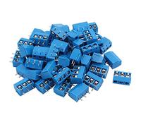 MARKELL Lot de 100 bornes de raccordement à 3 broches en ABS bleu KF301-3P 5,08 mm