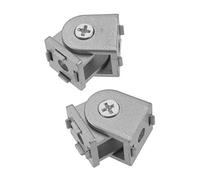 MARKELL Lot de 2 joints pivotants en alliage d'aluminium pour profilé d'aluminium extrudé série 2020 - Joint pivotant flexible - Profil en aluminium 2020