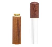 MARKELL Outils de Distribution D'Espresso Portables WDT Tool, 6 Aiguilles Couleur Palissandre